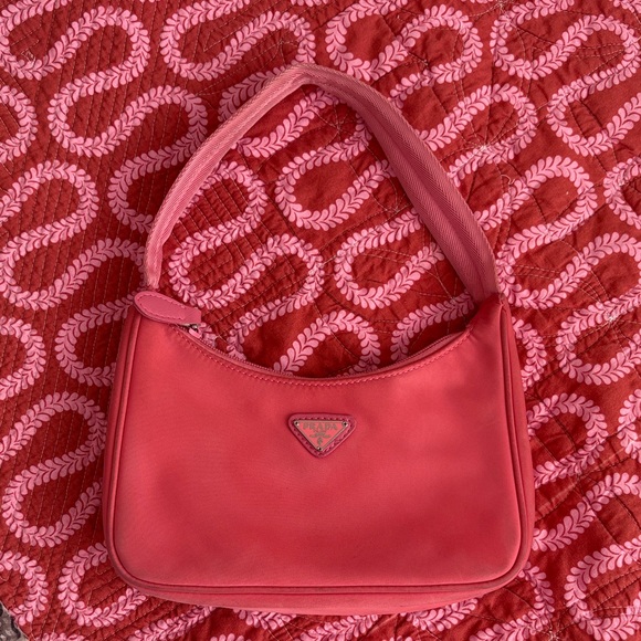 Prada Handbags - Prada Coral Pink Shoulder Bag